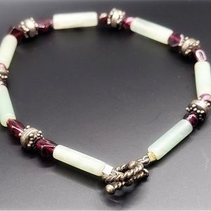 Vintage 💍Garnet & Quartz Bracelet